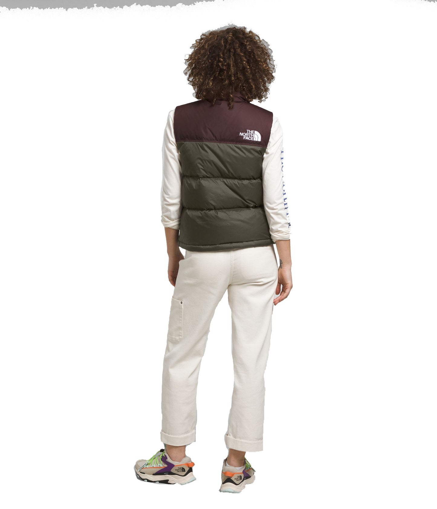 The North Face Apparel W 1996 Retro Nuptse Vest New Taupe/coal Brown
