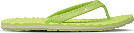 A light-green flip-flop sandal.