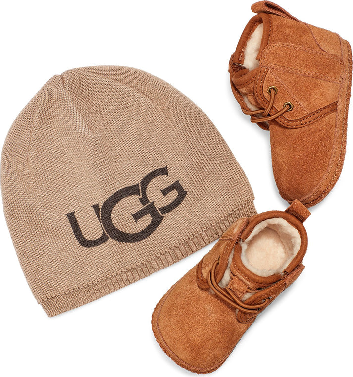 UGG Australia Accessories Baby Neumel And Ugg Beanie Chestnut