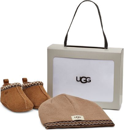UGG Australia Accessories Infant Baby Tasman And Ugg Beanie Chestnut