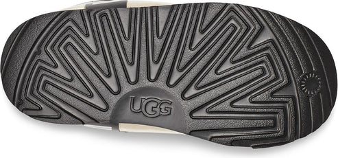 Black shoe sole with UGG logo.