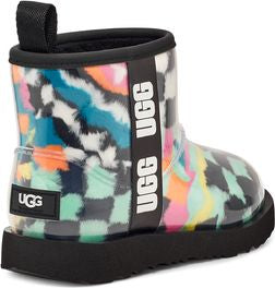 UGG Australia Boots Kids Classic Clear Mini Checks Black Multi