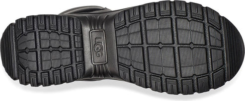 Sole of a shoe, with a lug pattern and UGG logo.