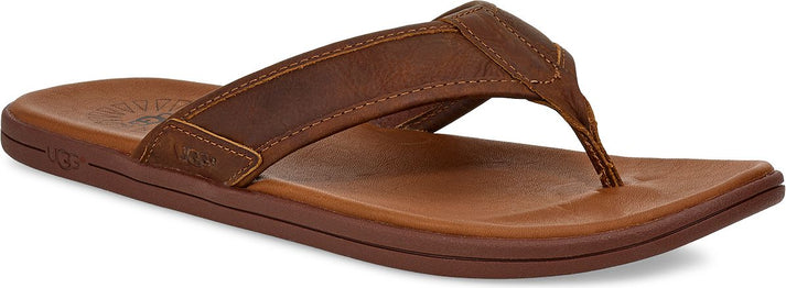 UGG Australia Sandals Seaside Flip Leather Luggage