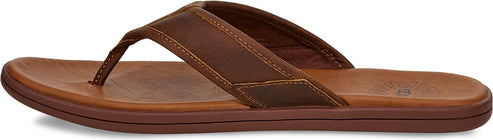 UGG Australia Sandals Seaside Flip Leather Luggage