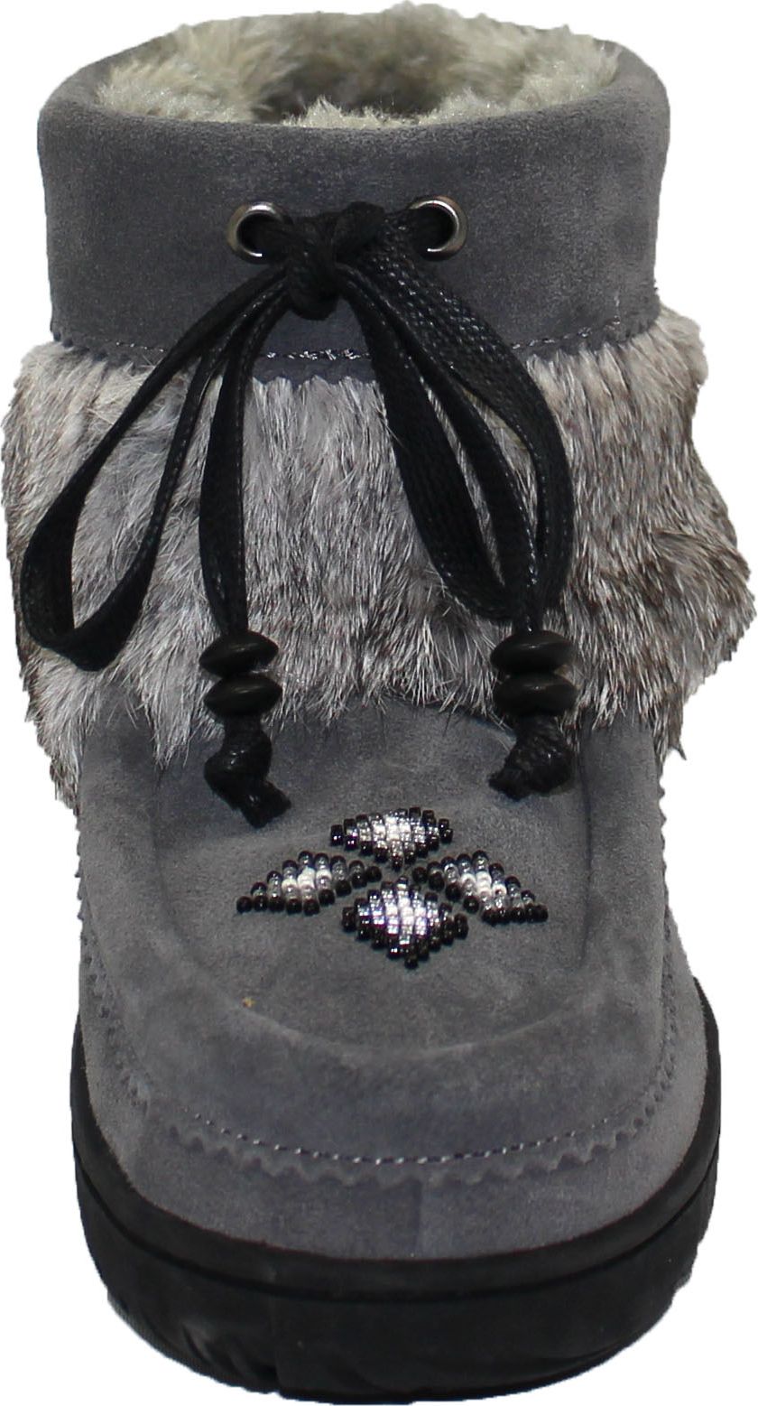 Short Charcoal Suede Mukluk – Quarks Shoes