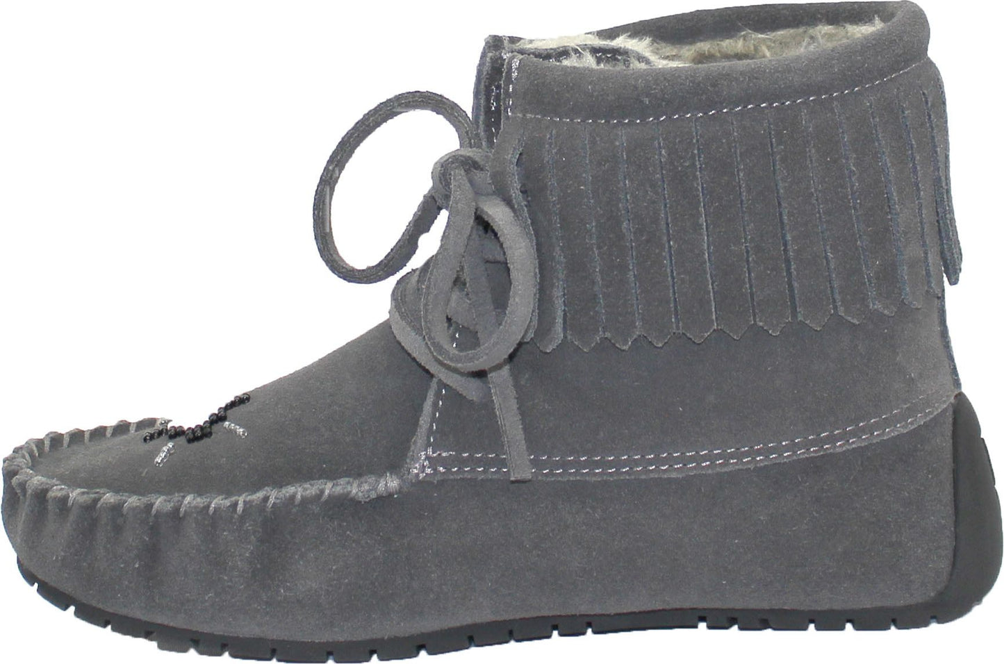 Urban Trail Boots Short Laceup Charcoal Suede Boot