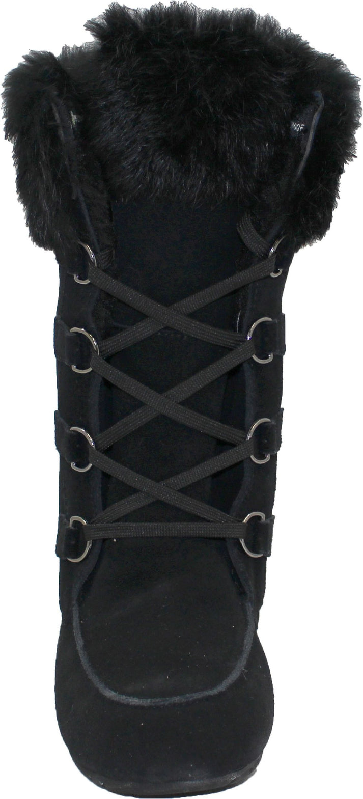 Urban Trail Boots Tall Laceup Black Suede Boot