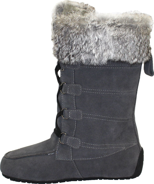 Urban Trail Boots Tall Laceup Charcoal Suede Boot