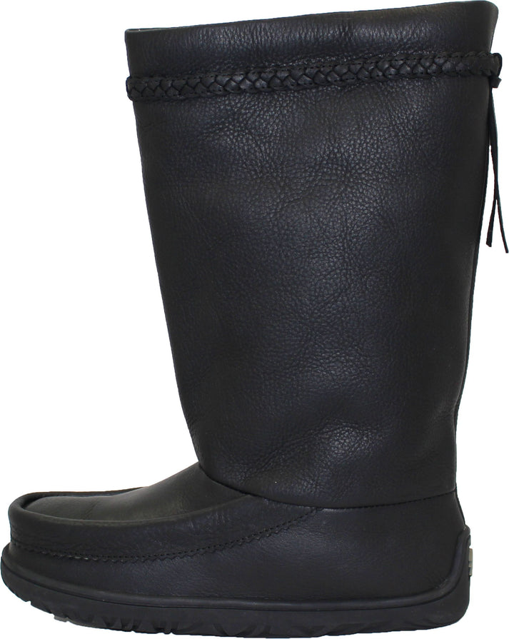 Urban Trail Boots Tall Waterproof Black All Leather Mukluk
