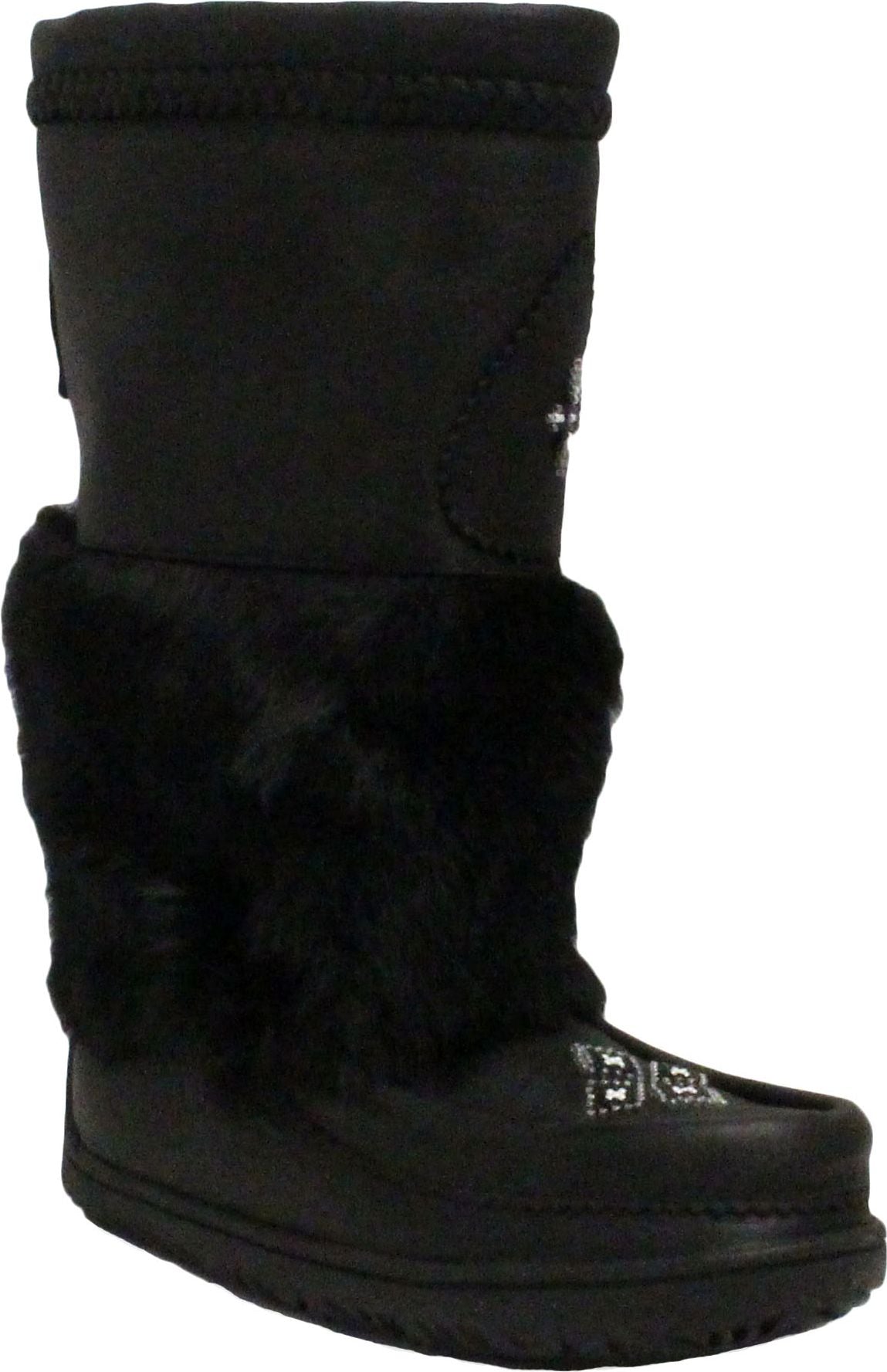 Urban Trail Boots Tall Waterproof Black Leather Mukluk
