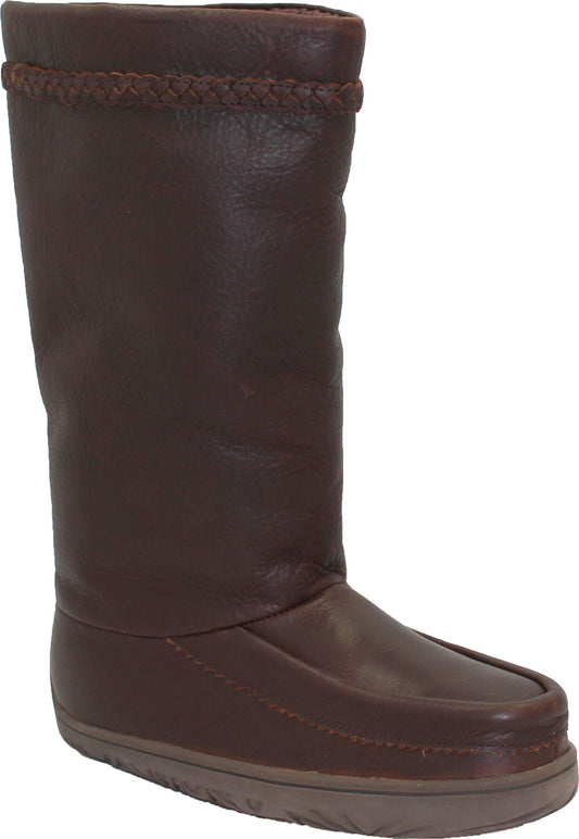 Urban Trail Boots Tall Waterproof Brown All Leather Mukluk