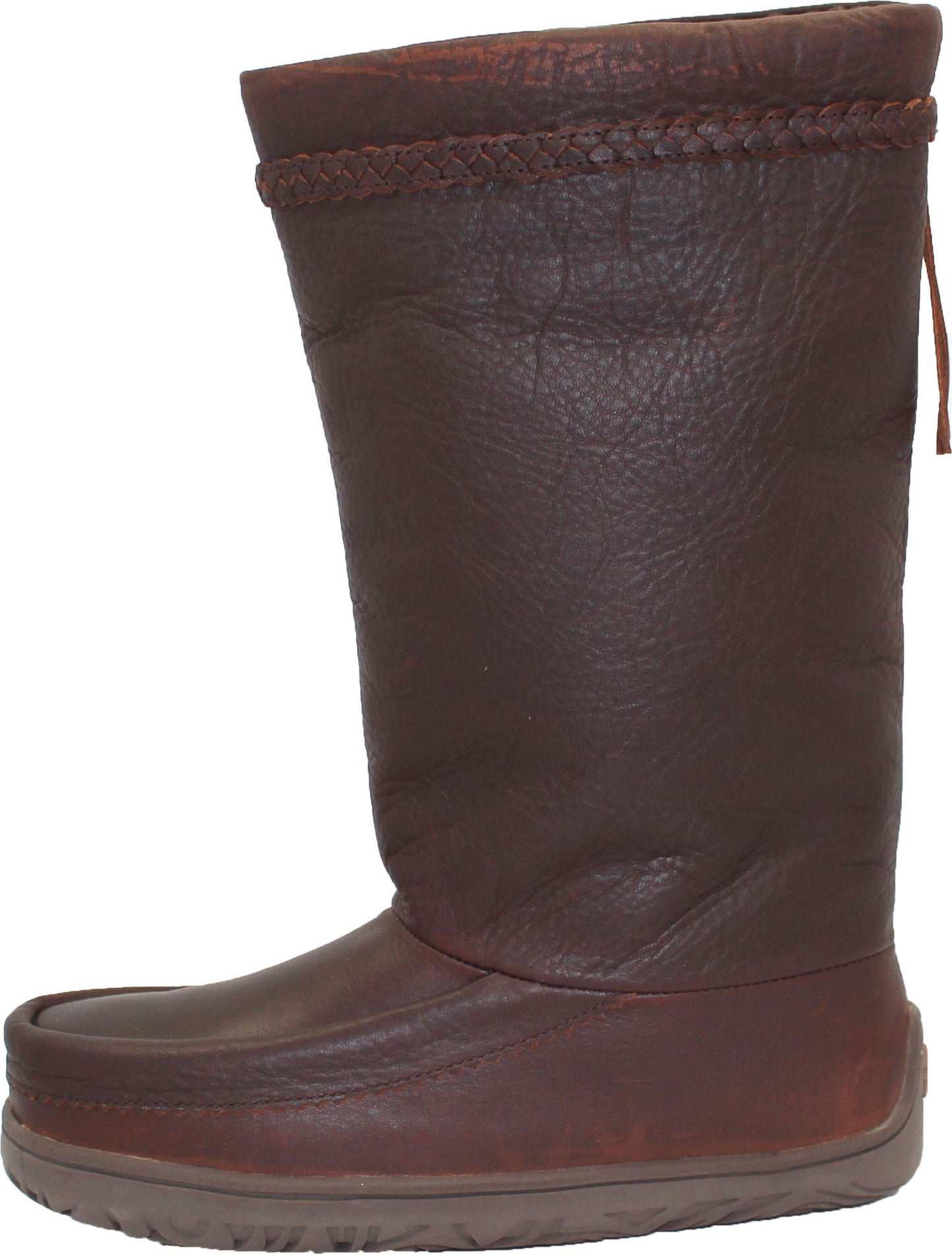 Urban Trail Boots Tall Waterproof Brown All Leather Mukluk