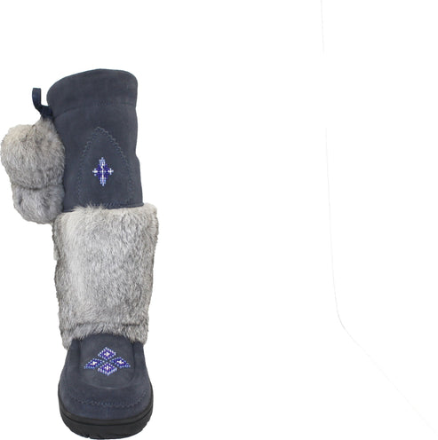 Urban Trail Boots Tall Waterproof Navy Suede Mukluk