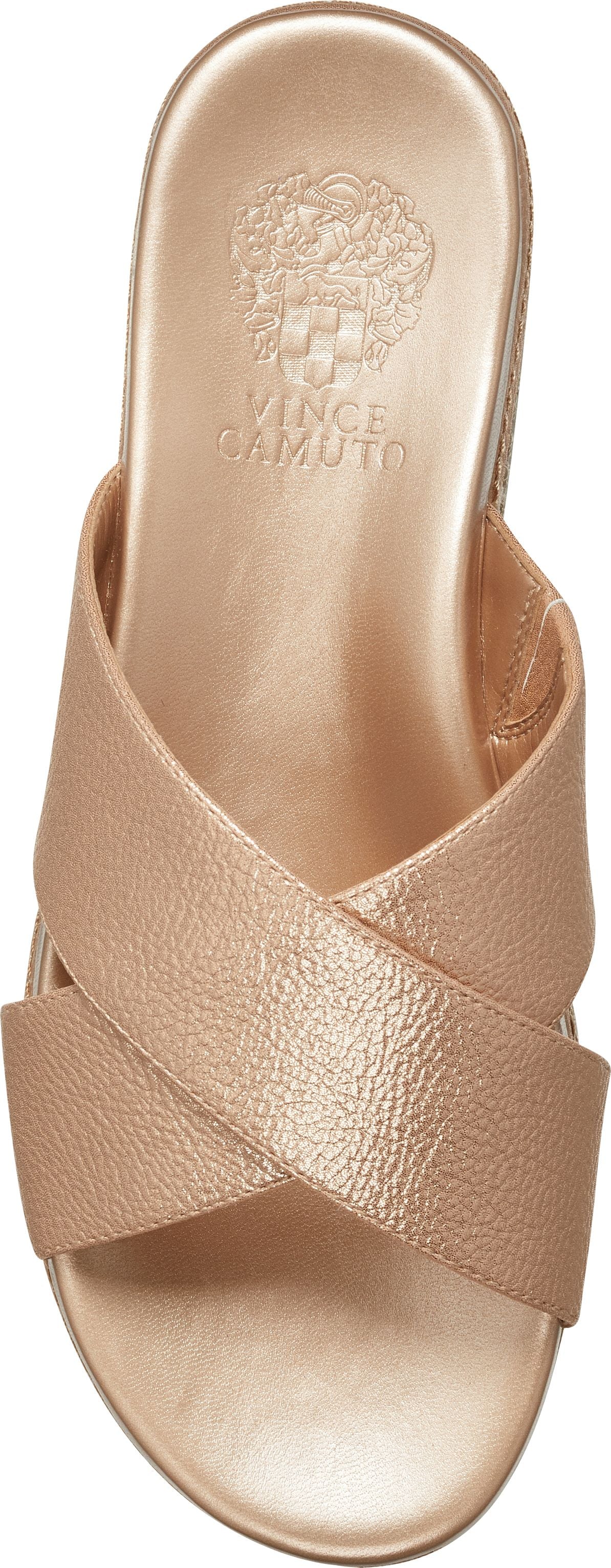 vince camuto rose gold sandals