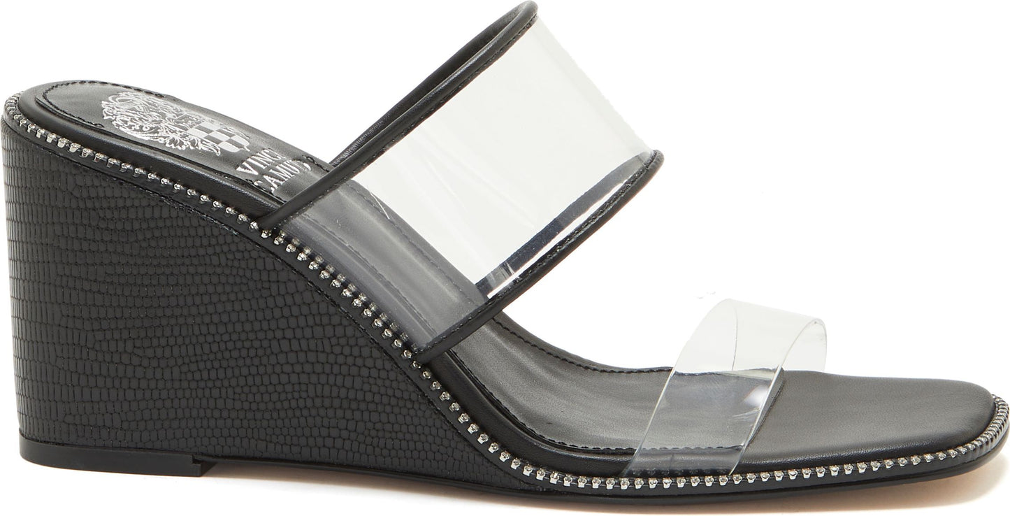 Vince Camuto Sandals Sevellin Black Clear