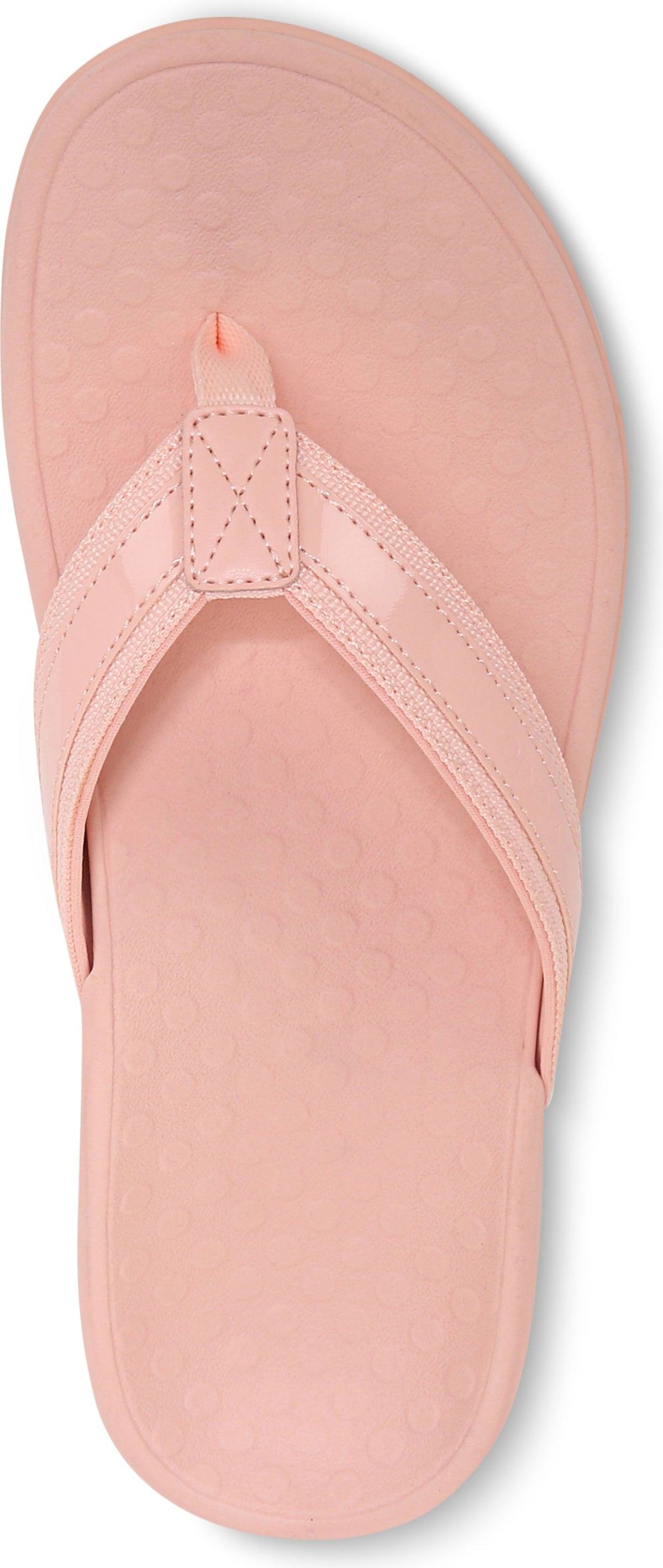 A single peach-colored flip-flop.