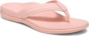 A pink flip-flop sandal.