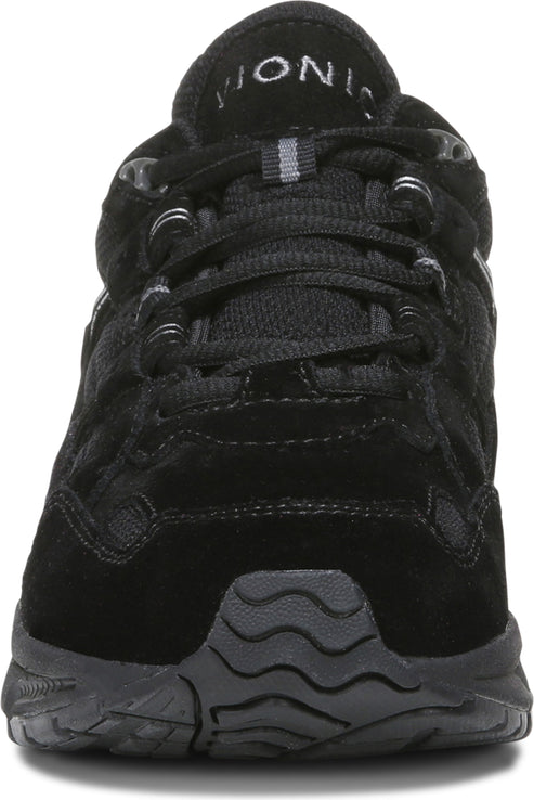 Black athletic shoe with laces and 'VIONIC' logo.