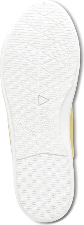 White shoe sole with treads, number 38, and triangular logo.