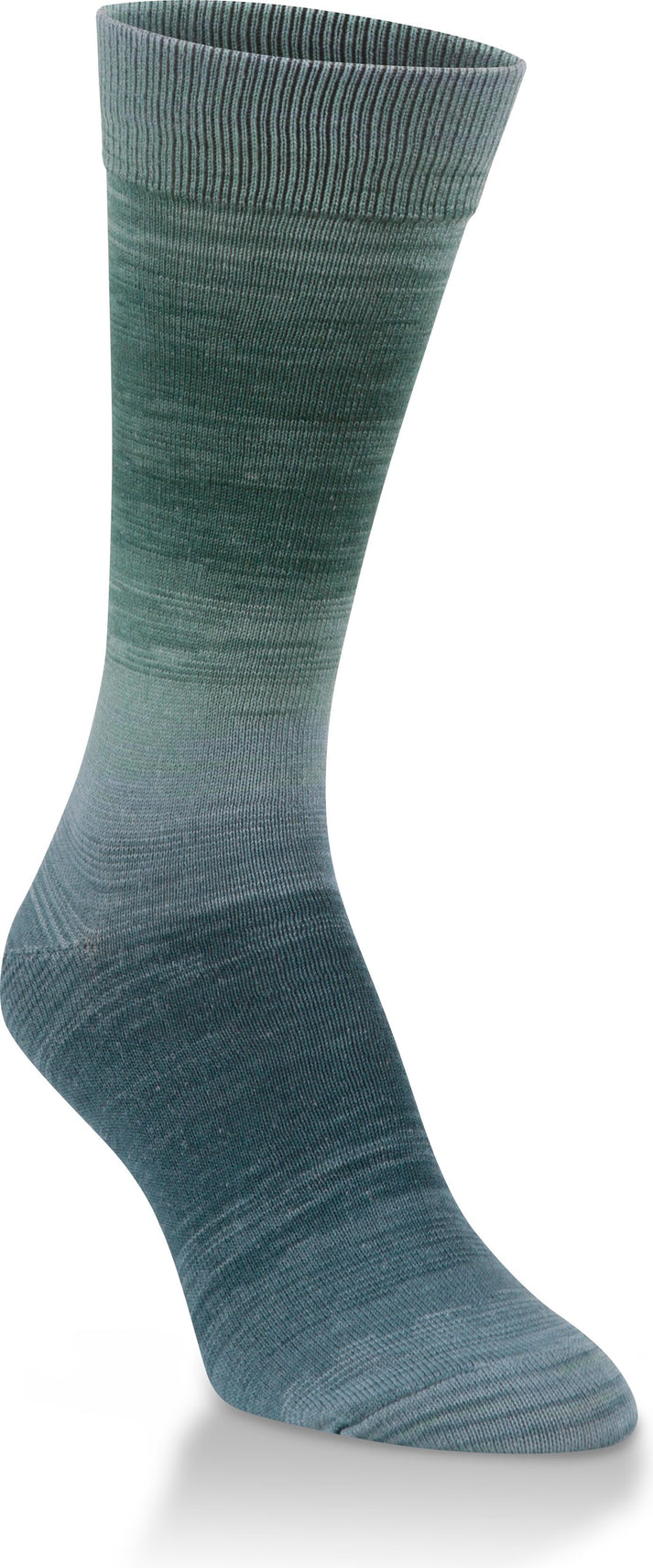 One shaded blue and green sock.